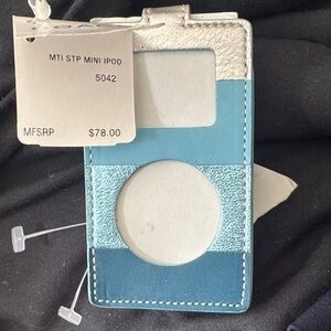 Coach Teal and Silver iPod Case